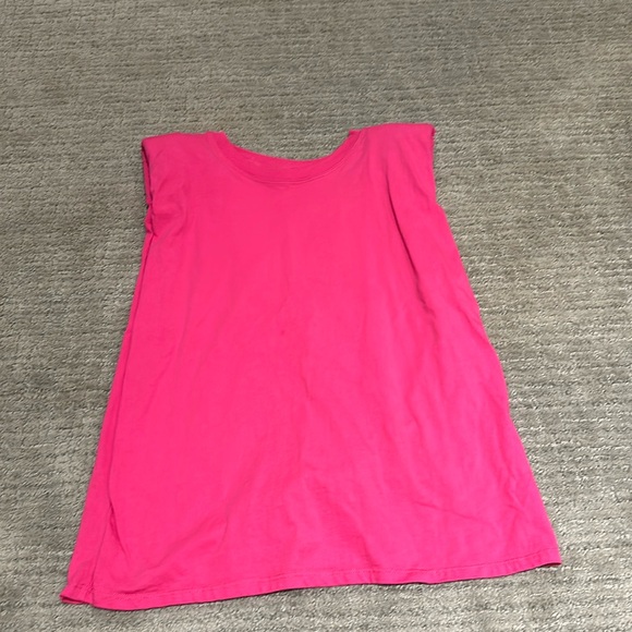 Zara pink shoulder pad shirt - Picture 1 of 1
